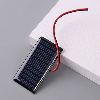 0,3 Вт 5 В Поликремниевая Солнечная панель из эпоксидной смолы, Модульная подсветка, зарядное устройство для аккумулятора, игрушка 7