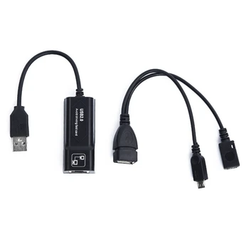 1 Комплект адаптера USB 2.0 к RJ45 с Mirco OTG для Amazon Fire TV 3 или Stick GEN 2