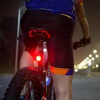 1 Комплект портативных велосипедных задних фонарей ABS Велосипедный фонарь Индукционный Долговечный Ударопрочный Велосипедный фонарь 10