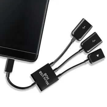 1 шт 3 В 1 Прочный USB-порт Type-C от мужчины к женщине, игровая мышь, клавиатура, кабель-адаптер для планшетов Android, адаптеры для смартфонов 5
