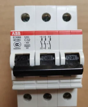 1 шт. Оригинальный миниатюрный автоматический выключатель ABB S263-C32 3P 32A, бесплатная доставка 2