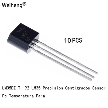 10 Pcs/Lote Circuito Integrado Lm35dz To-92 Lm35 Precisão Sensor De Temperatura Centígrada Para Ic Baixa Impedância Em Estoque
