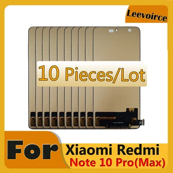 10 Шт. для Xiaomi Redmi Note 10 Pro/Note 10 pro Max ЖК-дисплей с сенсорным экраном, дигитайзер INCELL в сборе, запасные части 4