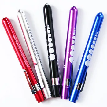 100 шт./лот Ручка холодного белого/теплого белого цвета Медицинская ручка Tpye светодиодный фонарик Mini Pocket Torch 8