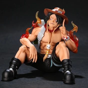 14 см BT One Piece Portgas D Ace Сидящая фигурка из ПВХ коллекционная модель куклы Рождественский подарок 10