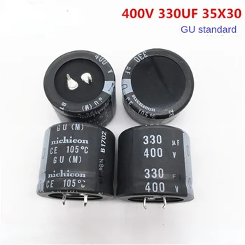 (1ШТ) 400V330UF 35X30 Электролитический конденсатор Nikon 330UF 400V 35 * 30 GU 105 градусов 1