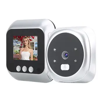 2,4-дюймовый цифровой дверной звонок с цветным ЖК-экраном, поддерживающий ночной видеоглазок, умный дверной звонок, камера для домашнего звонка, новинка 2