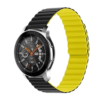 20-22 мм Силиконовая петля для samsung galaxy watch 4 gear s3 46 мм 42 мм active2 браслет ремешок для часов huawei gt 2 42 мм Магнитный 9