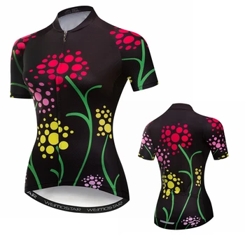 2019 велосипедная майка, Новая женская летняя дышащая велосипедная одежда MTB, зеленая розовая спортивная рубашка ciclismo femminile 5