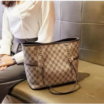 2023 Женская сумка-тоут, дизайнерские роскошные сумки с принтом, ведро большой емкости, простая женская сумка, женская сумка известного бренда 17