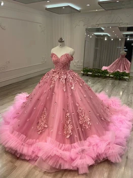 2023 новое свадебное платье основного цвета, свадебное платье великолепной пышной юбки, платье в объемный цветочек, темперамент невесты для тяжелой работы 3