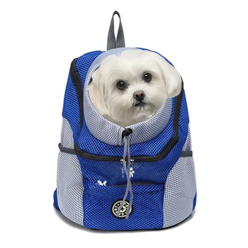 2023 Новый Портативный Дорожный рюкзак с двойным плечом, Уличная Сумка для переноски домашних собак, Передняя сумка для домашних Собак, Сетчатый рюкзак на голову оптом 1