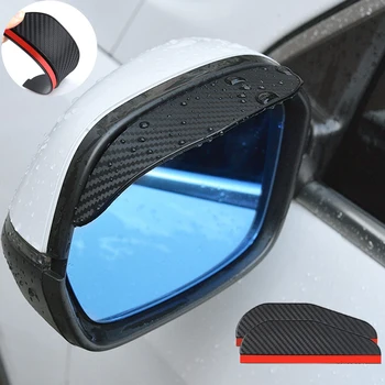 2ШТ Автомобильное Зеркало Заднего Вида Дождь Брови Козырек Из Углеродного Волокна Сбоку для Mini Cooper Cn7 C-Hr Jac S2 Автомобильный Тент Kia Stonic Malibu 3