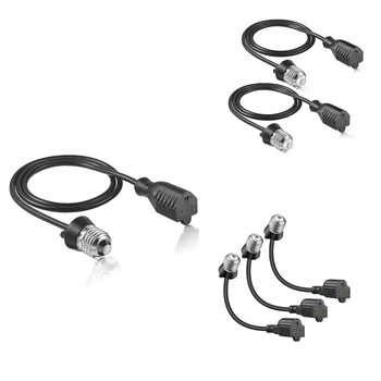 3 упаковки адаптера для розетки электрической лампочки E26/E27 для подключения адаптера для гаража