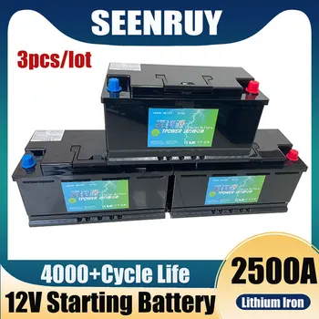 3 шт./лот Высокобезопасная Пусковая батарея 2500A 12V Lifepo4 с Литий-железным приводом Bateria 4.0L 3.0L 2.0L Бензиновые автомобили Дизельные Автомобили 3