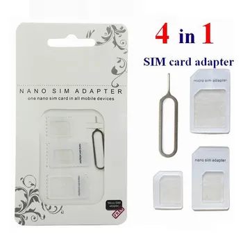 4000 комплектов новейшего лотка для адаптера SIM-карты 4 в 1 Nano/Micro-Micro /Standard с pin-ключом извлечения для iphone samsung 3