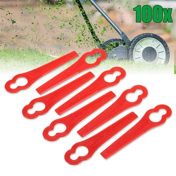 50 шт. сменных пластиковых лезвий для триммера для травы Набор ножей для газонокосилки 12