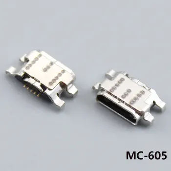50шт Micro USB 5Pin Разъем Samsung Galaxy A01 A015 A015F/DS Mini USB разъем для зарядки данных порт хвостовой разъем для 9