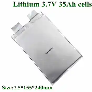 7шт литиевый элемент высокой емкости 3.7v 35Ah 30ah lipo полимер 32Ah для diy pack электроинструмент для электровелосипеда deep cycle 7s 24v litio 11