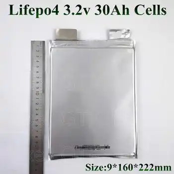 8шт Новые элементы 3.2v 30Ah lifepo4 100A 90160222 для EV RV pack diy 24v lifepo4 аккумулятор 500w ebike 12v 30ah литиевый 1000w солнечный 15