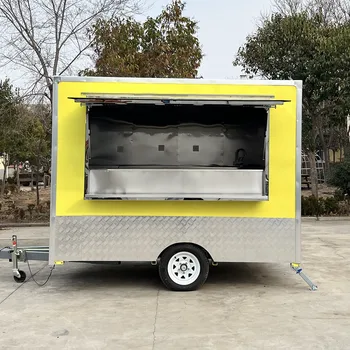 9-футовый передвижной фургон-ресторан с прицепом для европейских поставщиков, тележка для хот-догов