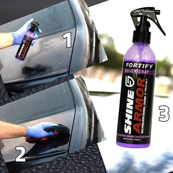 9H Spray Protect Автомобильный воск, керамическое покрытие для автомобилей и герметик для полировки автомобилей - простой в использовании гидрофобный спрей для придания блеска БРОНЕ 3