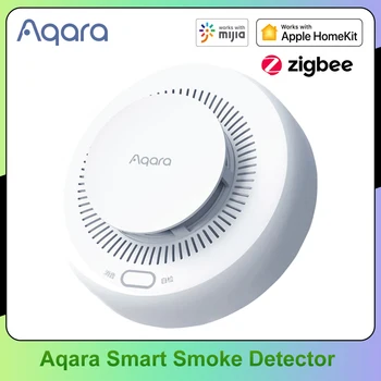 Aqara Умный детектор дыма Zigbee Монитор пожарной сигнализации Звуковое оповещение Приложение для домашней безопасности Сигнализация с дистанционным управлением