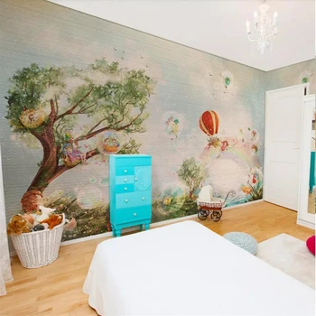 beibehang Пользовательские обои 3d фотообои милое мультяшное дерево фон детской комнаты обои для гостиной 3d papel de parede 5