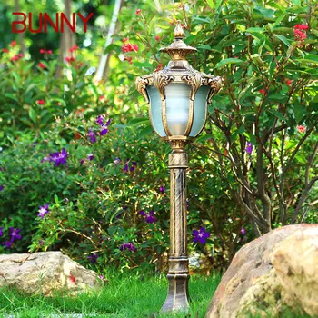 BUNNY Bronze Outdoor Lawn Light LED Retro Garden Lamp Водонепроницаемый IP65 Home Decor для Внутреннего Двора Виллы 6