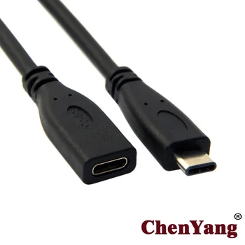CY CYSM от мужчины к женщине USB-C USB 3.1 Type C удлинительный кабель для передачи данных длиной 1 м для ноутбука, планшета и мобильного телефона 5