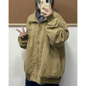 Deeptown Harajuku Винтажная Женская куртка-ветровка, Японские спортивные куртки оверсайз, Корейская уличная одежда, весенняя Женская верхняя одежда