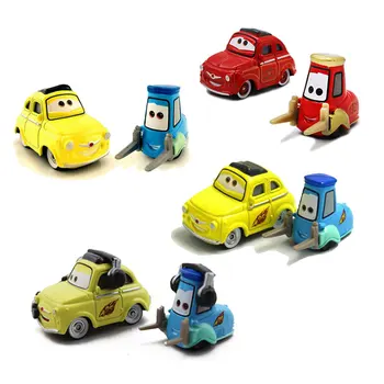 Disney Pixar Cars 1 2 серия Lightning McQueen Luigi Guido 1: 55 Автомобили из Литого под давлением Металлического сплава, Игрушки для Мальчиков, Подарки на день рождения 3