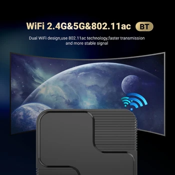 G96max TV Box Android12.0 Поддержка 6K 2,4 G/5G Wifi телеприставка H618 Набор Микросхем Медиаплеера с Адаптером и кабелем 53CF 1