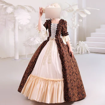 GUXQD Высококлассное придворное бальное платье в стиле рококо барокко Марии Антуанетты 18 века, исторический период Ренессанса, викторианские платья 9