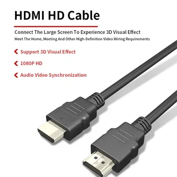 HDMI-совместимый Кабель 3D Видеокабели Позолоченные 1080P 3D для HDTV Splitter Switcher 1 2 3 м Высокоскоростной кабель Micro-HDMI-HDMI 2