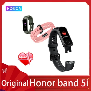 Honor Band 5i Браслет Смарт-браслет с кислородом в крови Зарядка через USB Управление Музыкой Мониторинг Спортивный Фитнес-браслет Беговая дорожка