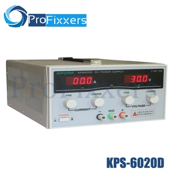 KPS6020D Высокоточный светодиодный индикатор с регулируемой мощностью, двойной дисплей, импульсный источник питания постоянного тока 220V EU 60V /20A 2