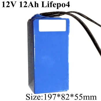 Lifepo4 Аккумулятор 12v 12AH Batterie Литиевый 10ah Аккумулятор для Скутера 12v для 30A 300W 250W Мотор КПК MD Плеер Светодиодный Свет Пианино Мопед 9