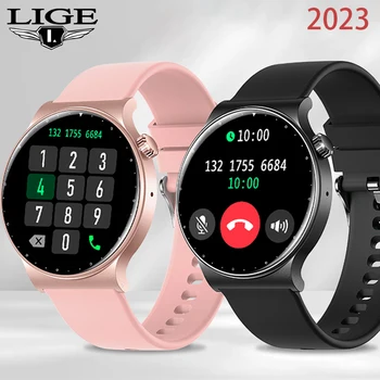 Lige Новые Перезаряжаемые Часы С Bluetooth-Вызовом Для Мужчин, Смарт-Часы Для Женщин, Умные Часы С HD-Экраном, Пульсометр, Трекер Сна, Фитнес-Часы 3