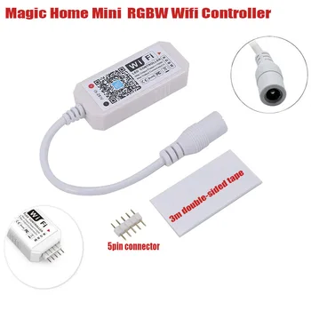 Magic Home Mini RGB RGBW Wifi контроллер для светодиодной ленты Функция синхронизации освещения панели 16 миллионов цветов Управление смартфоном alexa 11