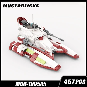 MOC Movie Spaces Военный сериал Wars TX-130 Starship Строительные блоки, игрушки для обучения детей, Рождественские Подарки 457P 10