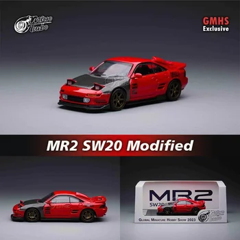 MT В наличии 1:64 MR2 SW20 Модифицированный GMHS Эксклюзивный Красный Карбоновый Капот Из сплава Diorama Коллекция моделей автомобилей Миниатюрный Carros MicroTurbo 3