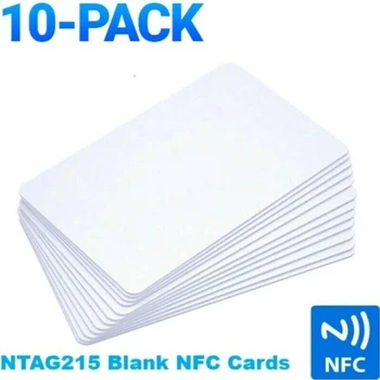NTAG215 Пустые ПВХ Бирки NFC215 13,56 МГц Производственная Игра TagMo Водонепроницаемая RFID-Карта NFC Телефон 504 Байта 10шт Быстрая Доставка 7