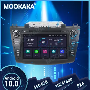 PX6 Android 10,0 4 + 64G Экран Автомобиля Мультимедийное Радио Для Mazda 3 2009-2012 GPS Навигация Стерео Рекордер Головное Устройство DSP Carplay 11