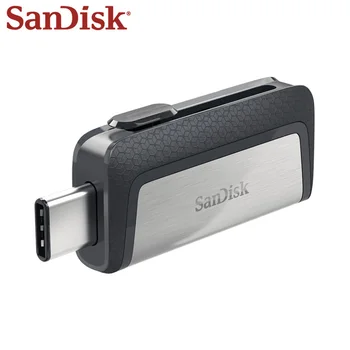 Sandisk SDDDC2 Extreme Type-C 256 ГБ 128 ГБ 64 ГБ Двойной OTG USB флэш-накопитель 32 ГБ Флеш-накопитель USB-накопитель Micro USB Flash Type C флешка 9