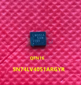 SN74LV4051ARGYR VQFN16 silk screen LW051A восьмиканальный аналоговый мультиплексор/преобразователь аналогового переключателя 14
