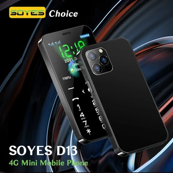 SOYES D13 4G LTE Мини-Мобильный Телефон 1,77-дюймовый Сенсорный Экран Клавиатура Мобильный Телефон 900 мАч Две SIM-карты Type-C SOS Маленький Мобильный Телефон 10