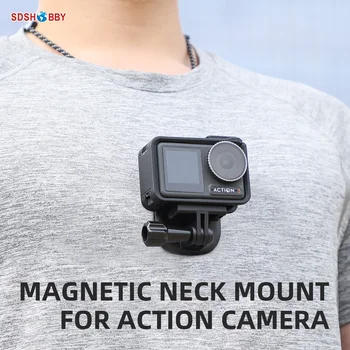 Sunnylife Магнитное Крепление для Экшн-Камеры на шею от Первого Лица, Нагрудный Ремень для Видеоблога, Защелкивающееся Крепление для GoPro 11/Insta360 X3/ Action 3 7