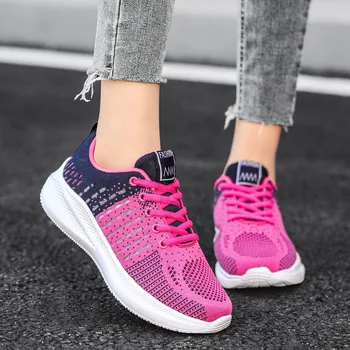 Tenis Feminino 2023 Новая Летняя Корейская сетчатая удобная Женская обувь, дышащие Полые кроссовки для занятий спортом, Повседневная женская обувь на плоской подошве 13