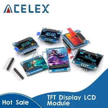 TFT-дисплей 0,96 1,3 1,44 1,8 дюйма IPS 7P SPI HD 65K полноцветный ЖК-модуль ST7735 / ST7789 Drive IC 80*160 240*240 (Не OLED) 2